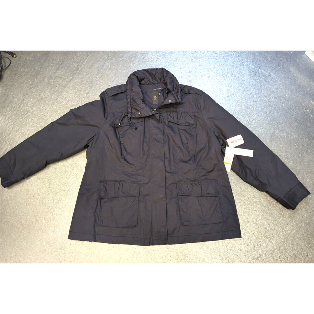 Calvin Klein Blue midnight Jacket Women's 3XL cotton polyester NWT fast shipping